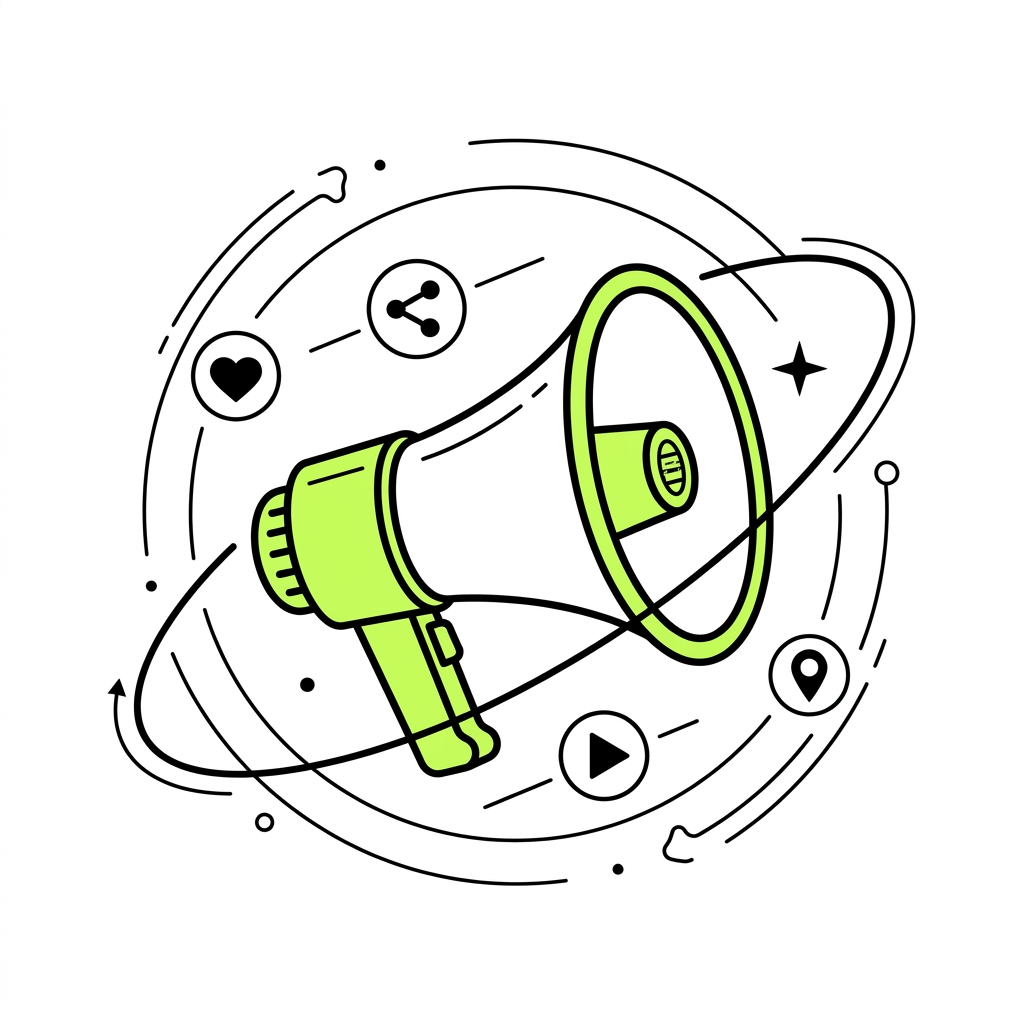 Megaphone illustration